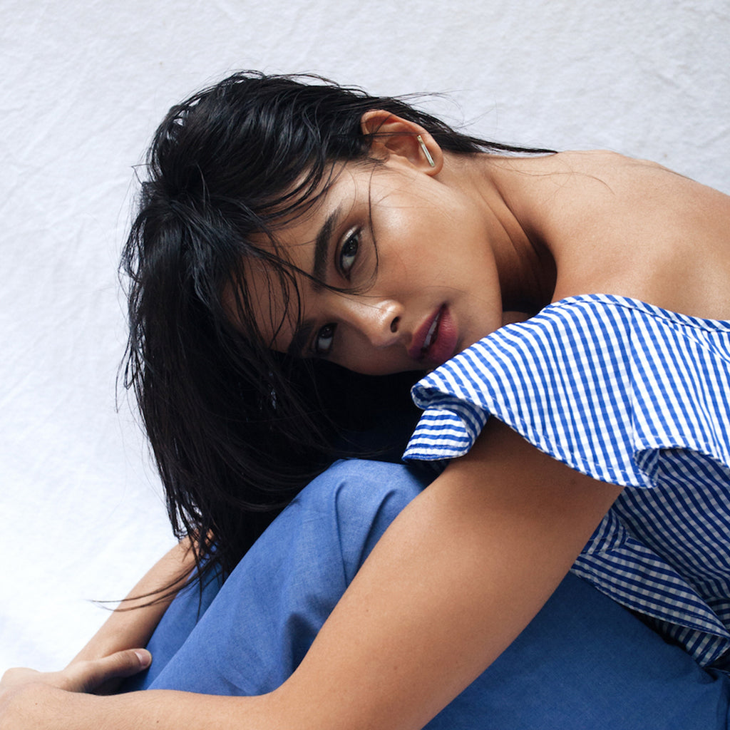 Unseen Earth - Silver & Gold Bar Earrings