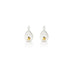 Silent Speck - Silver & Gold Droplet Stud Earrings