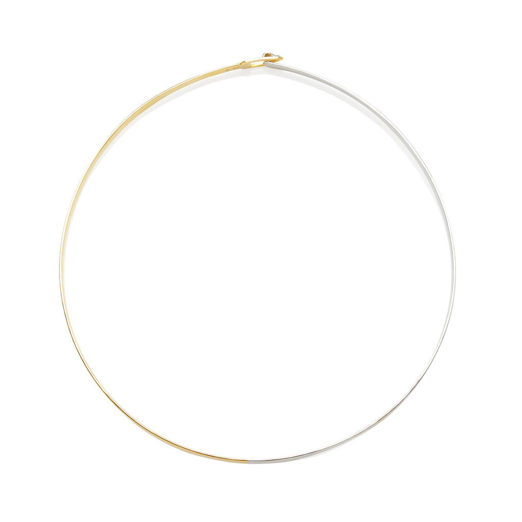 Lucid Sigh - Silver & Gold Choker Necklace