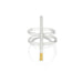 Solar Fuse - Silver & Gold Double Band Bar Ring