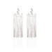 Long To Hear - Chain Frill Silver Earrings