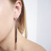 In Tune - Long Silver Bar Earrings