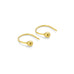 Particles of Peace - Gold & Silver Slip in Droplet Earrings