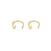 Particles of Peace - Gold & Silver Slip in Droplet Earrings