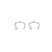 Particles of Peace - Gold & Silver Slip in Droplet Earrings