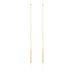 Shadow Dancer - Delicate Gold Long Bar Earrings