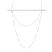 Roaming Rays - Silver Layered Chain & Bar Necklace
