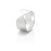 Knowledge Compass - Wide Silver Ring