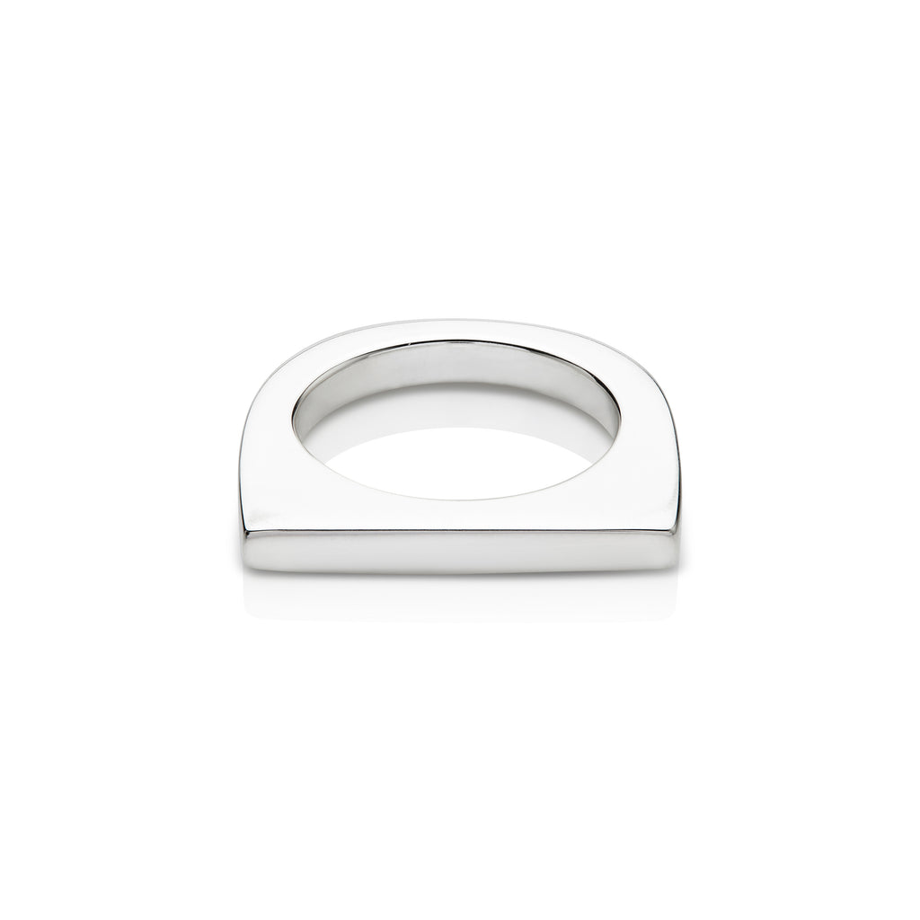 Space Being - Silver Square Bar Ring