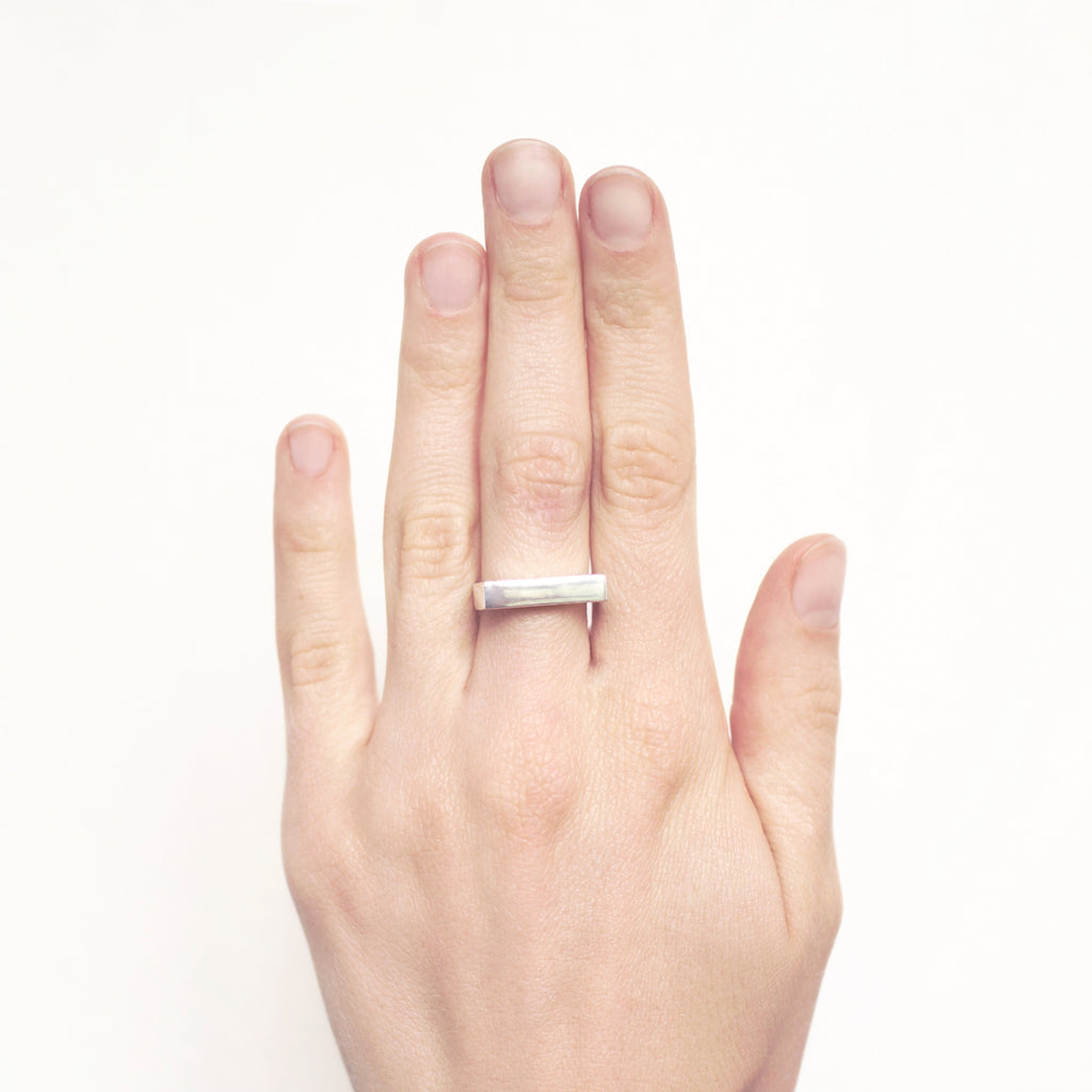 Galactic Unit - Silver Bar Ring