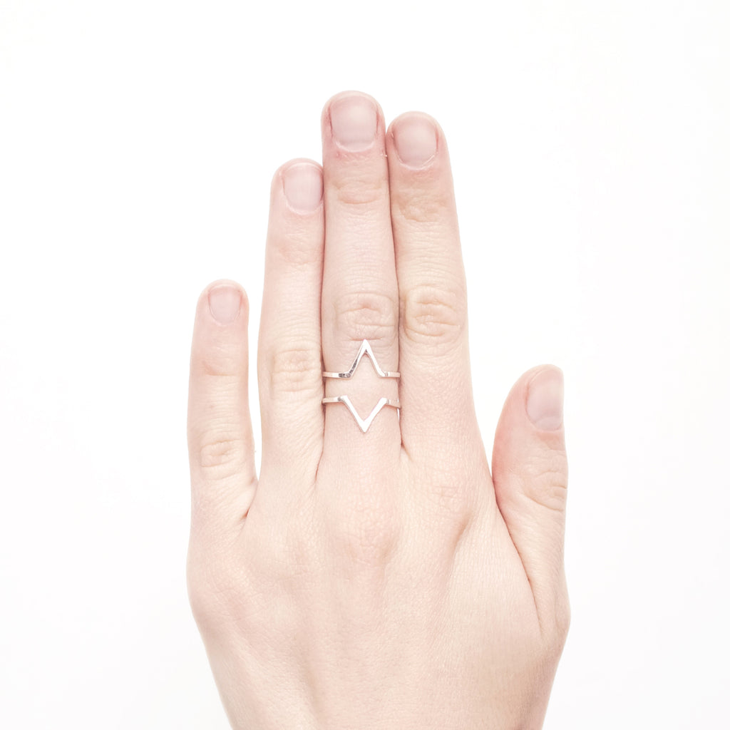 Keepers - Delicate Silver Arrow Ring