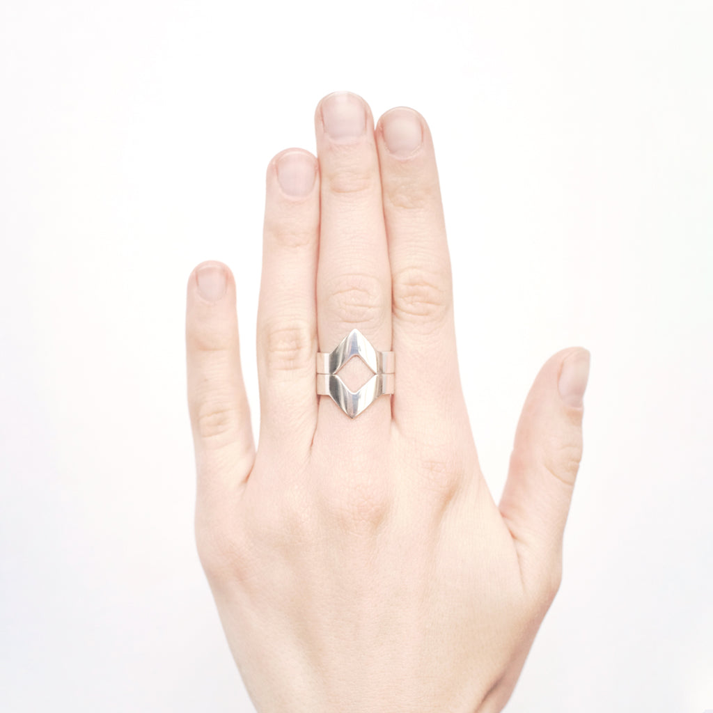Power-Point - Silver arrow Ring