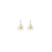 Won Direction - Silver & Gold Triangle Stud Earrings