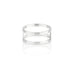 Symmetric Harmony - Silver Double Band Ring