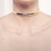 Lucid Sigh - Silver & Gold Choker Necklace